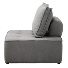 Elga Upholstered Armless Lounge Chairs (Set of 4)
